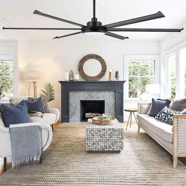 MLiAN 96 in. (8 ft.) 6 Aluminium Blades Indoor Ceiling Fan with