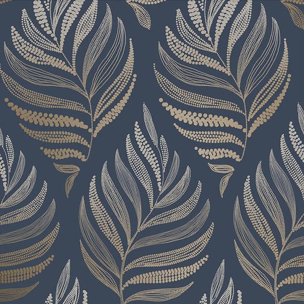 Graham & Brown Botanica Midnight Removable Wallpaper 105454 - The Home Depot