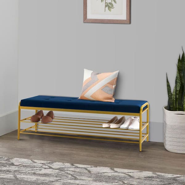 https://images.thdstatic.com/productImages/9a69e62d-339b-46bd-8eaf-67eb508e6826/svn/blue-and-gold-benjara-shoe-storage-benches-bm286244-31_600.jpg