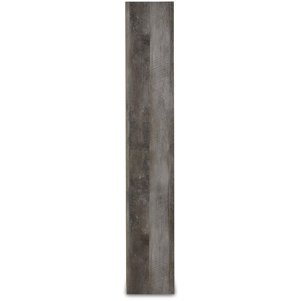 71.97" Gray Adjustable Oak Grain Storage Pier with Cubes