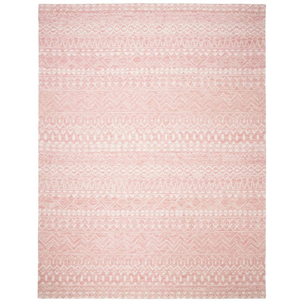 Ivory Elegance 8' x 10' Handmade Wool Tufted Rectangular Rug