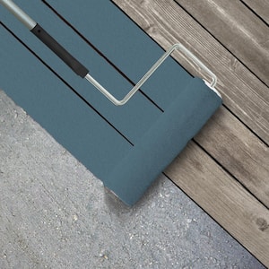 1 gal. #BXC-36 Aegean Blue Textured Low-Lustre Enamel Interior/Exterior Porch and Patio Anti-Slip Floor Paint