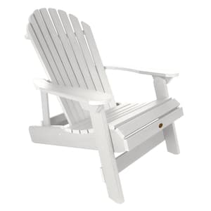 King Hamilton White Folding and Reclining Recycled Plastic Adirondack Chair