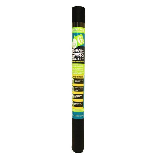 Dewitt Company 3 ft. W x 300 ft. L Polypropylene Black Weed-Barrier