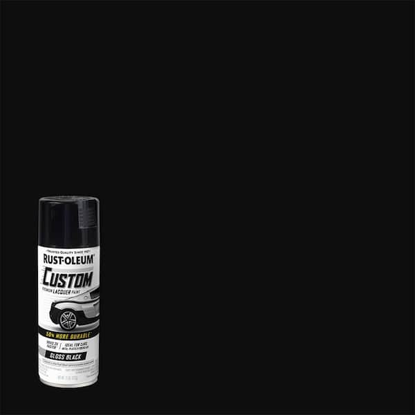Rust-Oleum Automotive 11 oz. Gloss Black Custom Lacquer Spray Paint (Case of 6)