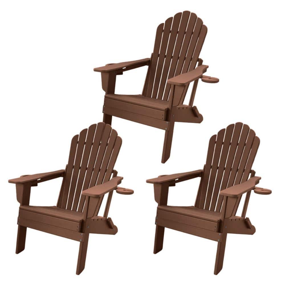 3PCS Upgraded Folding All-Weather HDPE Adirondack Chair with Dual Cup Holders and Phone Slot price history on PriceWatchPro