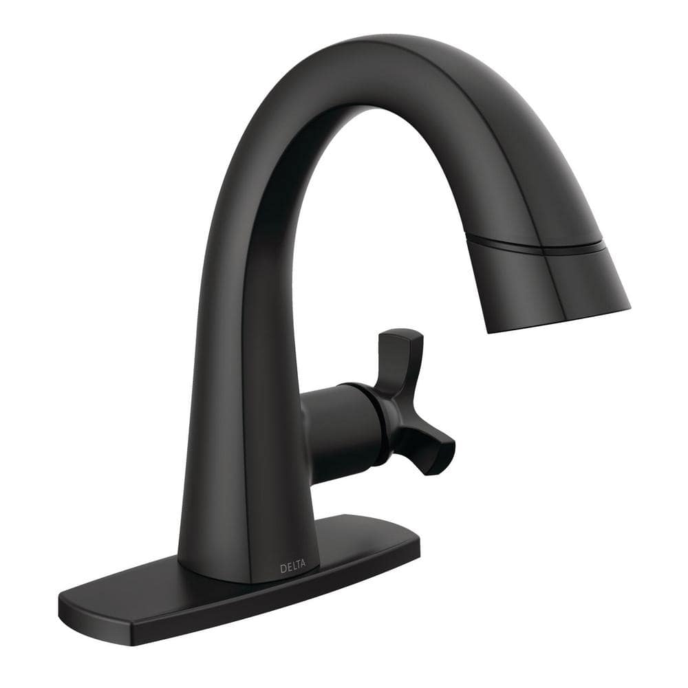 Delta Stryke Single Handle Single Hole Bathroom Faucet with PullDown