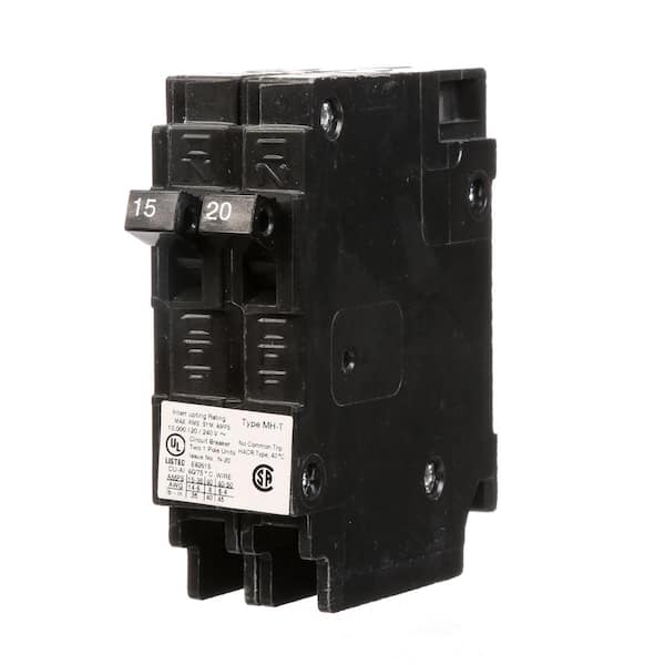 Murray 15/20 Amp Single Pole Tandem NCL Type MH-T Plug-In Circuit Breaker