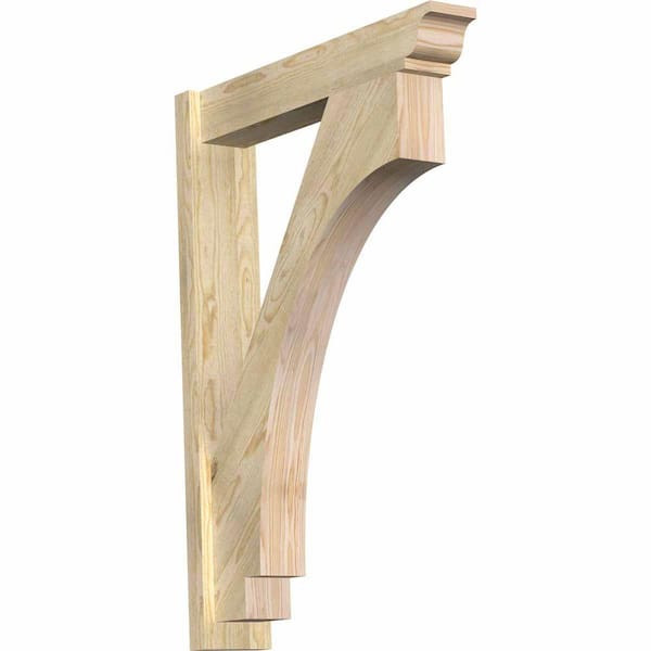 Ekena Millwork 6 in. x 42 in. x 30 in. Douglas Fir Imperial Traditional Rough Sawn Outlooker