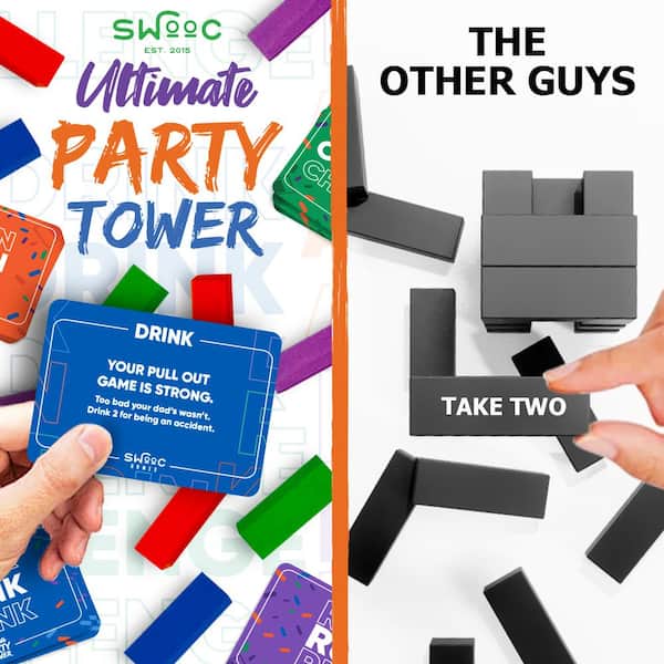 Blocks Drinking Game Adult Party Game like jenga