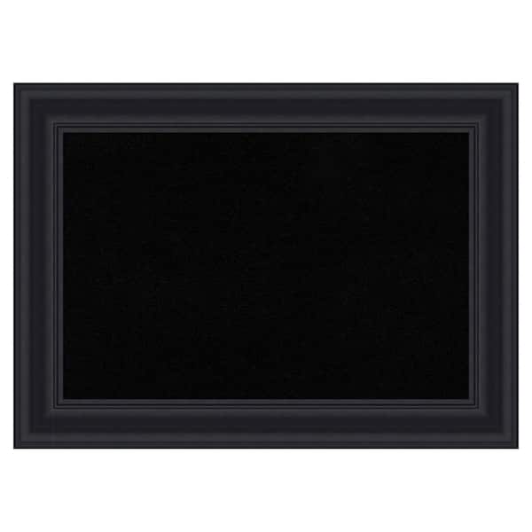 Amanti Art Dalat Black 22 in. x 16 in. Poly Framed Black Cork Memo ...