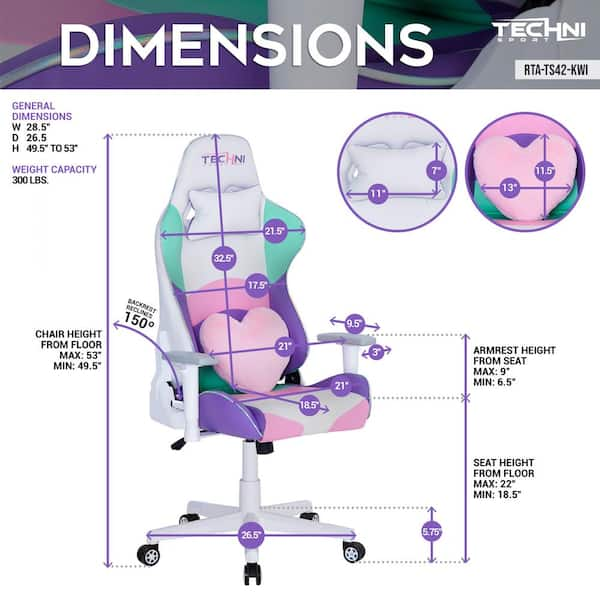 Ts42 kawaii colors on sale gaming chair