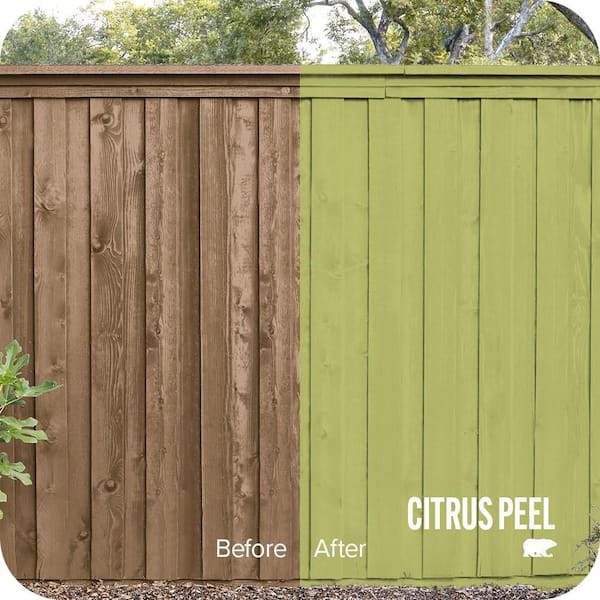 1 gal. #P360-5 Citrus Peel Solid Color House and Fence Exterior Wood Stain