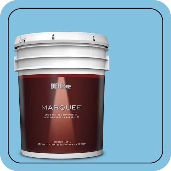 BEHR MARQUEE 5 gal. #540B-4 Horizon Haze Matte Interior Paint & Primer