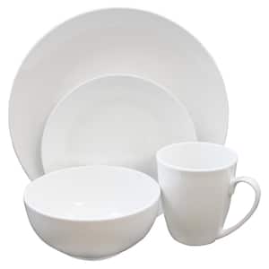 Ogalla 16-Piece Formal White Porcelain Dinnerware Set (Service for 4)