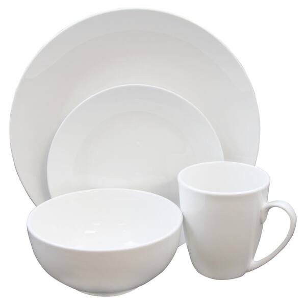 Gibson Paton 37-Piece Formal White Porcelain Dinnerware Set (Service for 6)