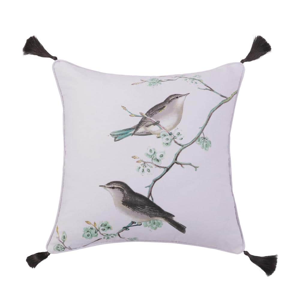 Hand Screen Printed Bird on a Wire Cushion Cover -   Screen printed  pillow, Screen printing, Cushion inspiration