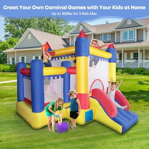 Inflatable Bounce House Kids Jumper Slide Castle with Blower