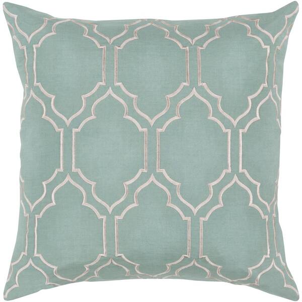 Artistic Weavers Monticello Green Geometric 18 in. x 18 in. Throw Pillow