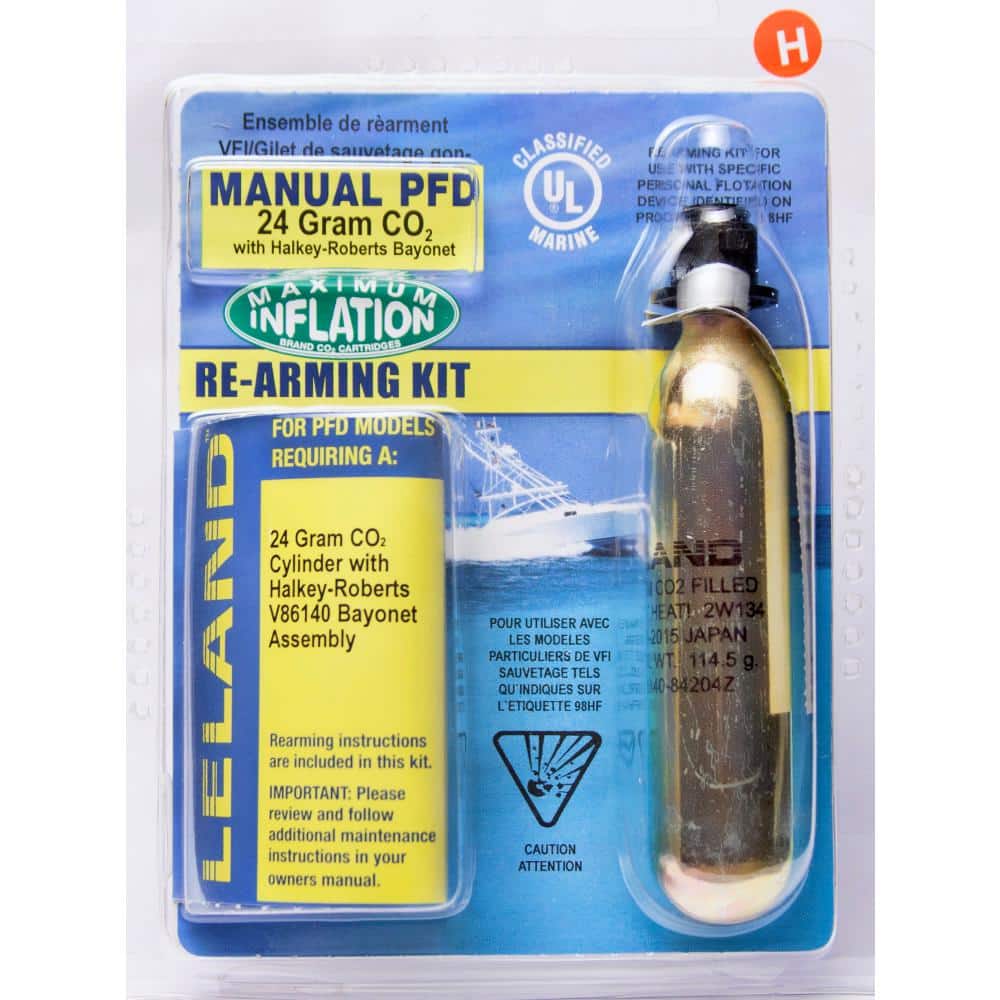 Leland 24-Gram Inflatable Life Vest Rearming Kit with Bayonet - Manual