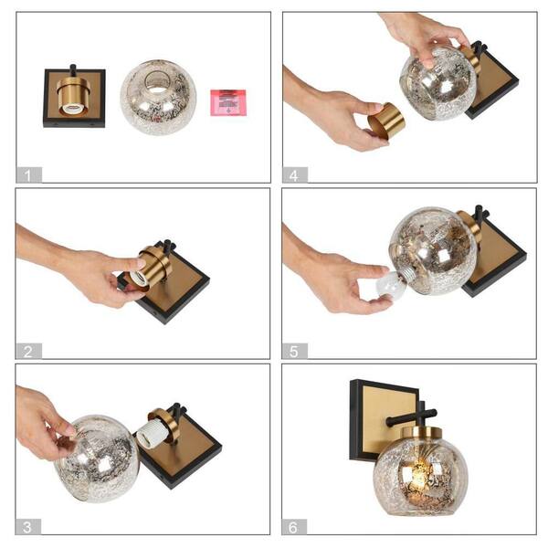 Zevni Ceedar Modern 1-Light Brass Gold Indoor Wall Sconce Zevni Ceedar Modern 1-Light Brass Gold Indoor Wall Sconce