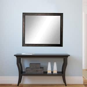 Large Rectangle Brown Modern Mirror (53 in. H x 30 in. W)