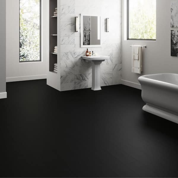 Lucida USA Maxcore Obsidian Gray 28-mil x 7-3/32-in W x 48-in L Waterproof Interlocking Luxury Vinyl Plank Flooring (24.5-sq ft/ Carton)