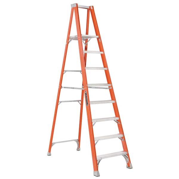 Louisville Ladder 8 ft. Fiberglass Platform Step Ladder with 300 lbs. Load Capacity Type IA Duty Rating