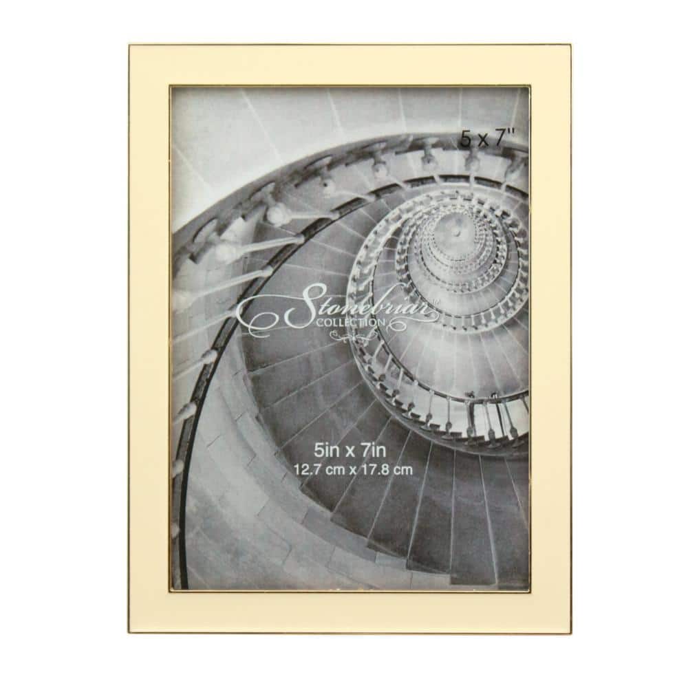 Stonebriar Collection 5 in. x 7 in. Almond Oil Picture Frame SB6299A The Home Depot