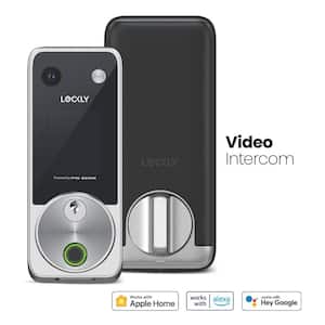 Vision 2K Video Zeno Satin Nickel Deadbolt Wifi Doorbell Smart Lock,Home Key,Night Vision,Fingerprint, Siri/Alexa/Google