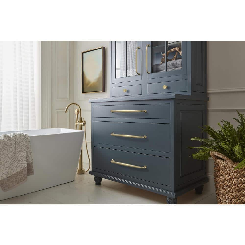 Golden Champagne Brushed Bronze Appliance Pull with Mounting Hardware