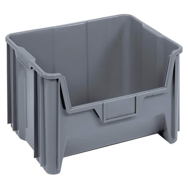 Giant Stack 41.66 qt. Container in Gray(3-Pack)