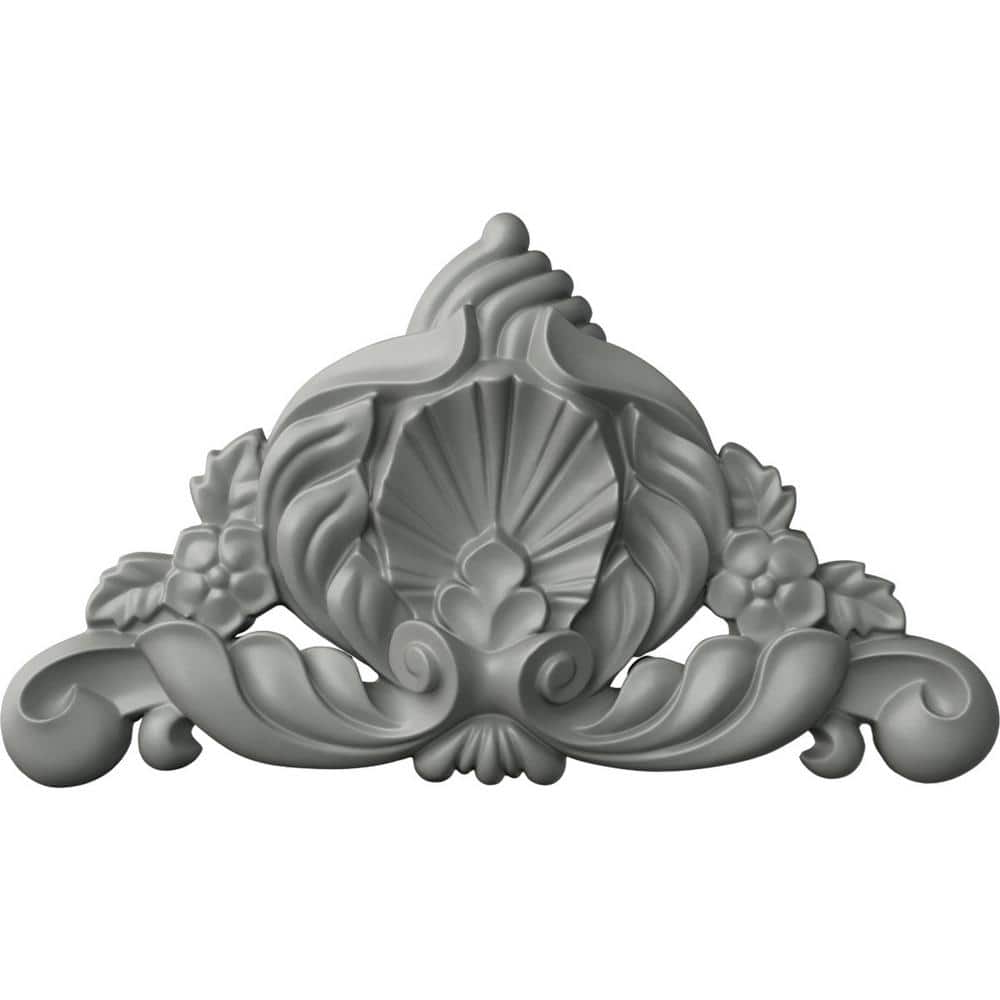 Genova White Primed Polyurethane Architectural Onlay Scroll