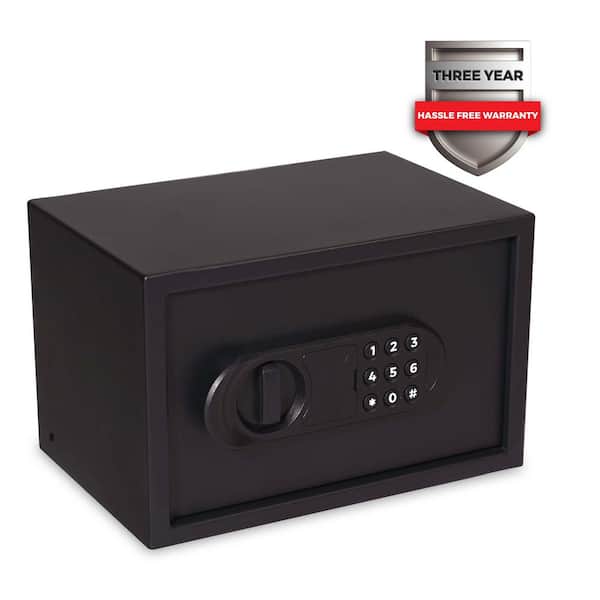Home and Office 0.36 cu. ft. Cube Security Vault with Electronic Lock, Matte Black