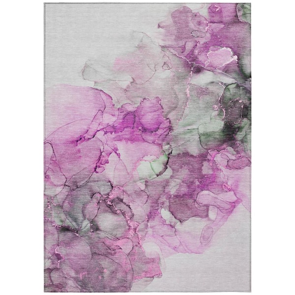 Addison Rugs Chantille ACN520 Pink 5 ft. x 7 ft. 6 in. Machine Washable Indoor/Outdoor Geometric Area Rug