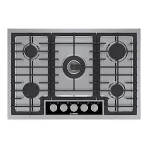 Benchmark Series 30 in. Gas Cooktop in Stainless Steel with 5 Burners including 20,000 BTU Burner