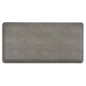 Lagasse Textured Grey 19.6" x 31.5" Anti Fatigue Kitchen Mat