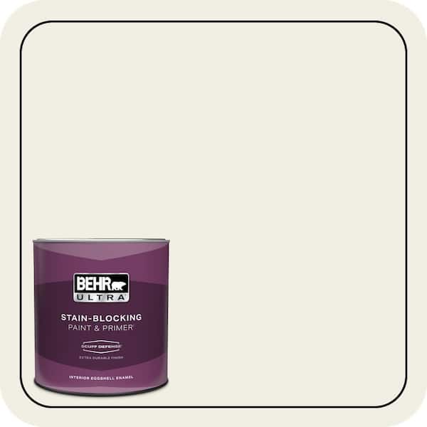BEHR ULTRA 1 qt. #PPU10-13 Snowy Pine Extra Durable Eggshell Enamel Interior Paint & Primer
