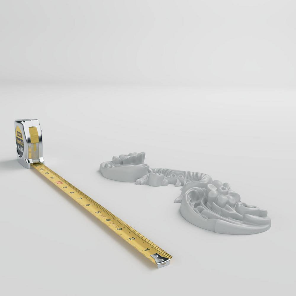 Primed White Urethane Architectural Onlay, 12" x 4.75"