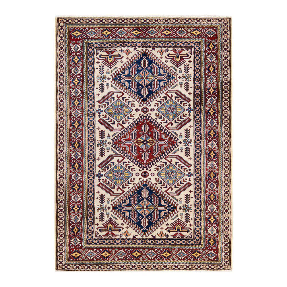 Solo Rugs Tribal One-of-a-Kind Bohemian Ivory 5 ft. 3 in. x 7 ft. 5 in.  Tribal Area Rug M1895-42 - The Home Depot