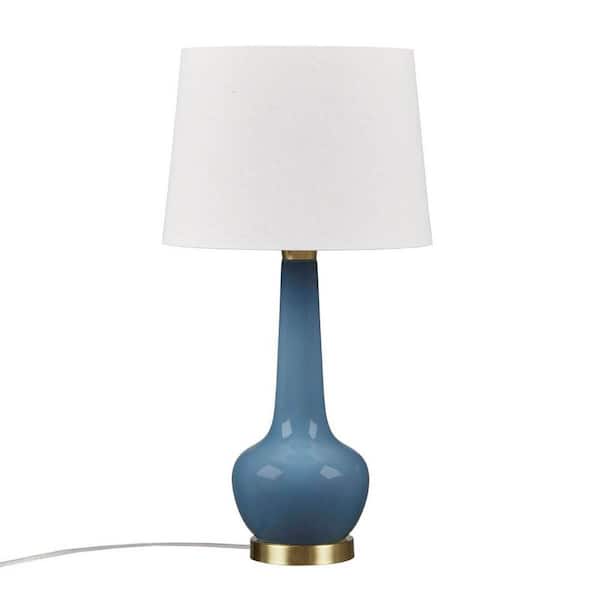 Jushua Ceramic Genie Table Lamp Blue SeeBelow