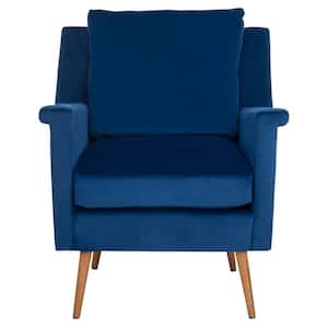 Astrid Navy Upholstered Accent Arm Chair