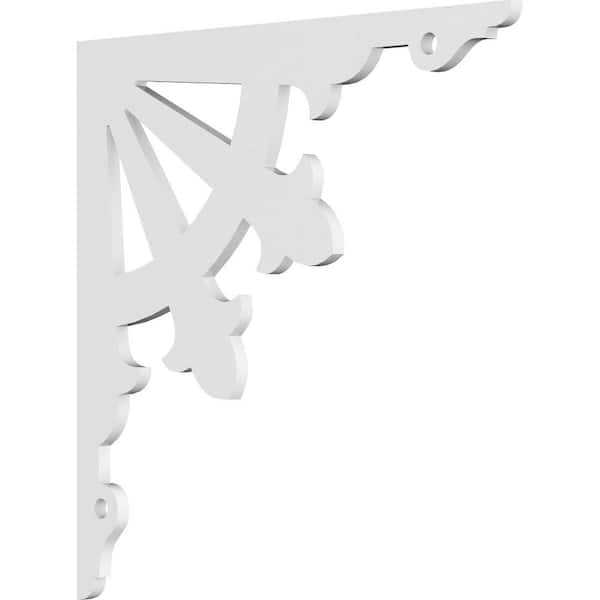 Ekena Millwork 5/8 in. W x 18 in. H x 18 in. D PVC Legacy Bracket