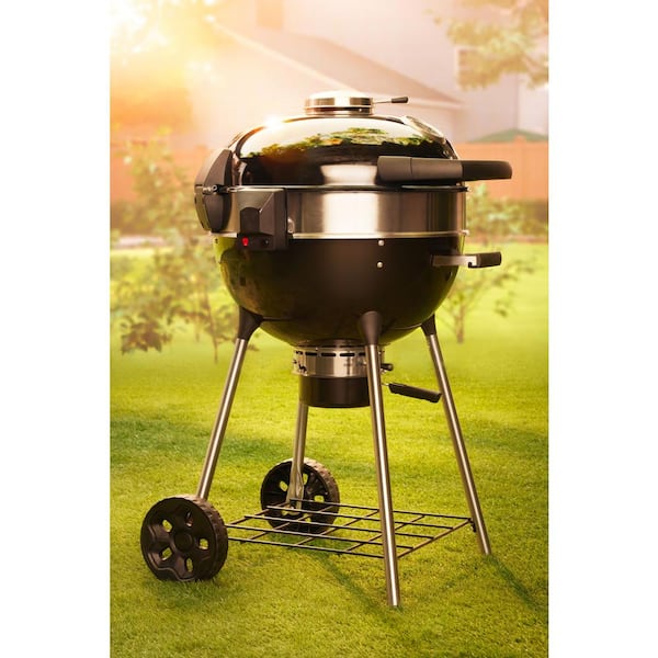 NAPOLEON 22 in. PRO22 Kettle Charcoal Grill in Black PRO22K-LEG-3