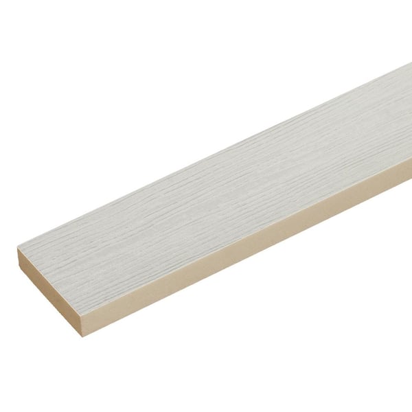 Veranda 3/4 in. x 3-1/2 in. x 8 ft. Reversible Vinyl Cellular PVC Trim