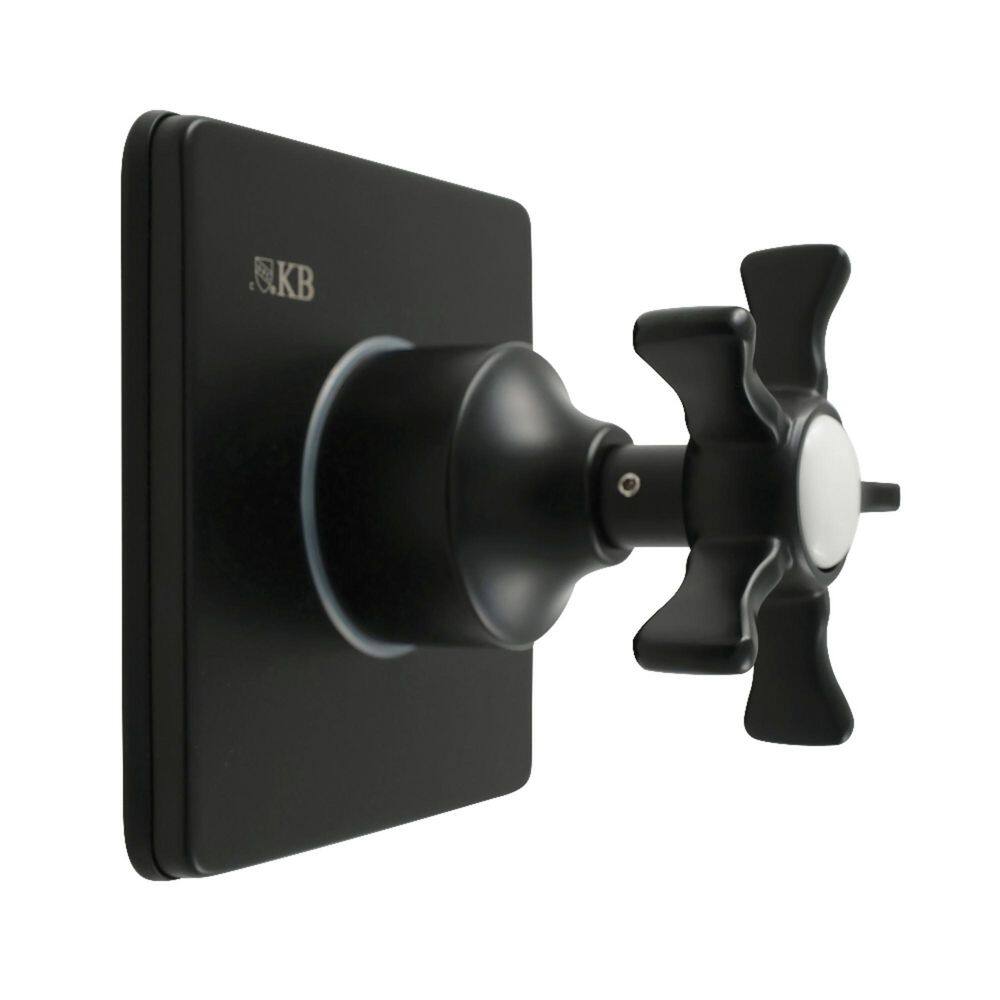 Hamilton 1/2 in. Single-Handle 1-Hole Wall Mount 3-Way Diverter Valve with Trim Kit in Matte Black price history on PriceWatchPro