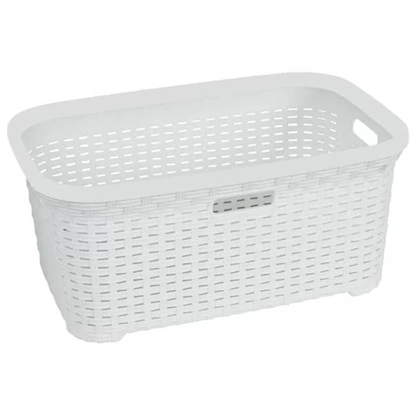 SUPERIO 1.4 Bu/50 L Wicker Laundry Basket
