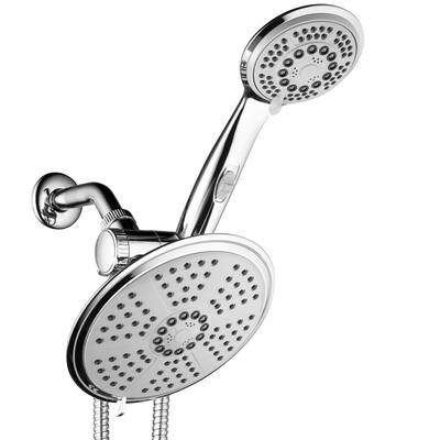 38-spray 7 in. Dual Shower Head and Handheld Shower Head with Body spray in Chrome