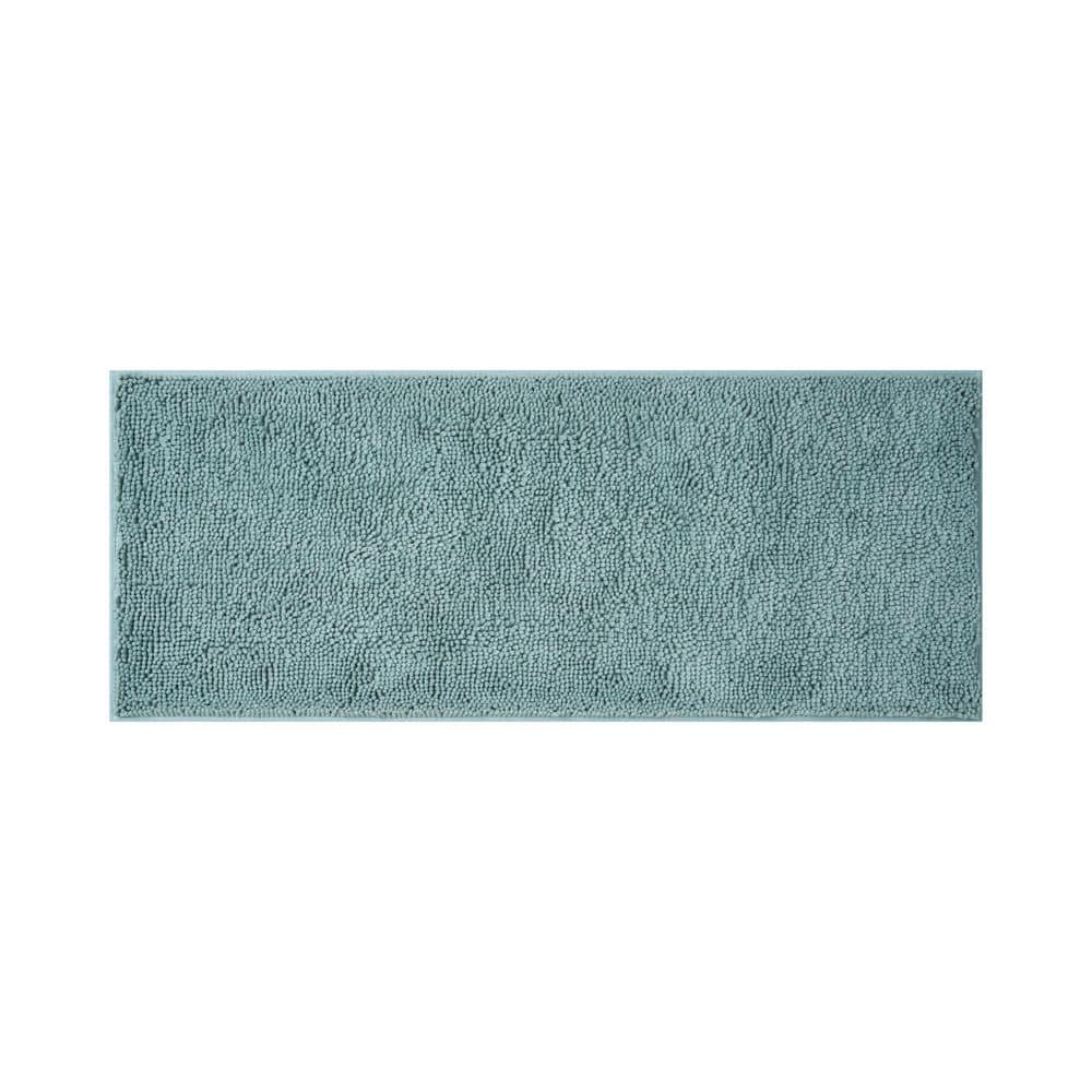 Plush Shag Chenille Aqua 24 in. x 60 in. Bath Rug price history on PriceWatchPro