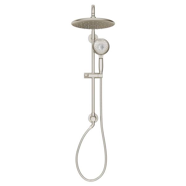 American Standard Spectra Versa 4-Spray Round 24 in. Wall Bar Shower Kit with Hand Shower 2.5 GPM in Brushed Nickel